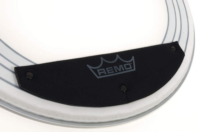 blank Two foam rings aid in the production of muted, mic-friendly tones
